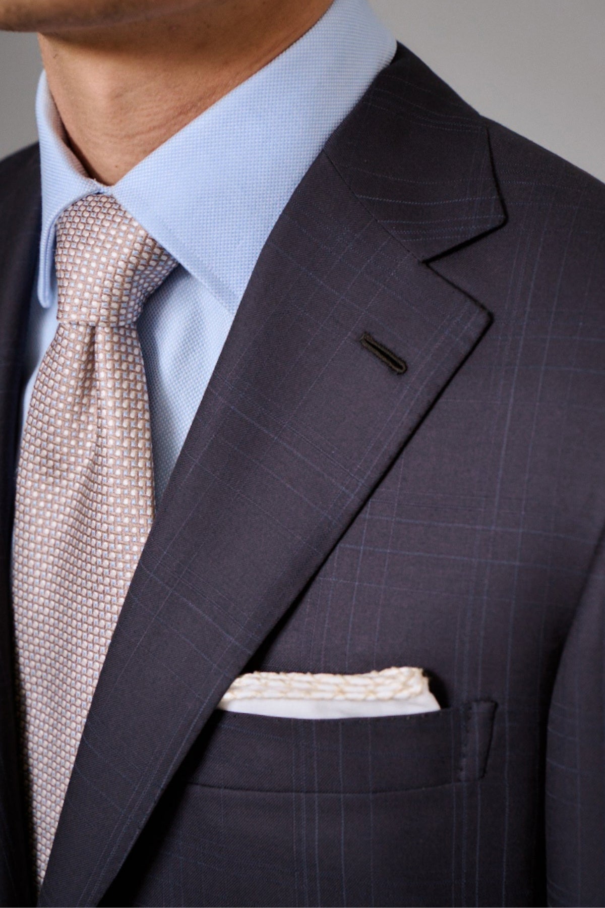 Navy Windowpane Suit-Brioni-Boyds Philadelphia