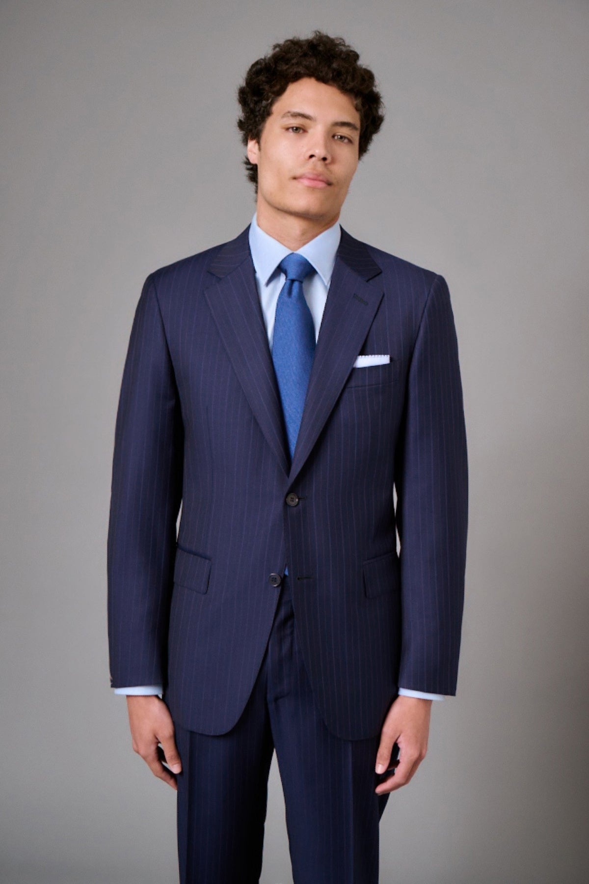 Navy Stripe Suit-Canali-Boyds Philadelphia