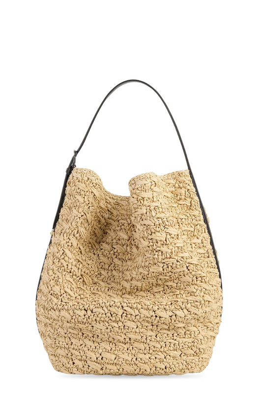Belted Paper Raffia Tote-TOTEME-Boyds Philadelphia