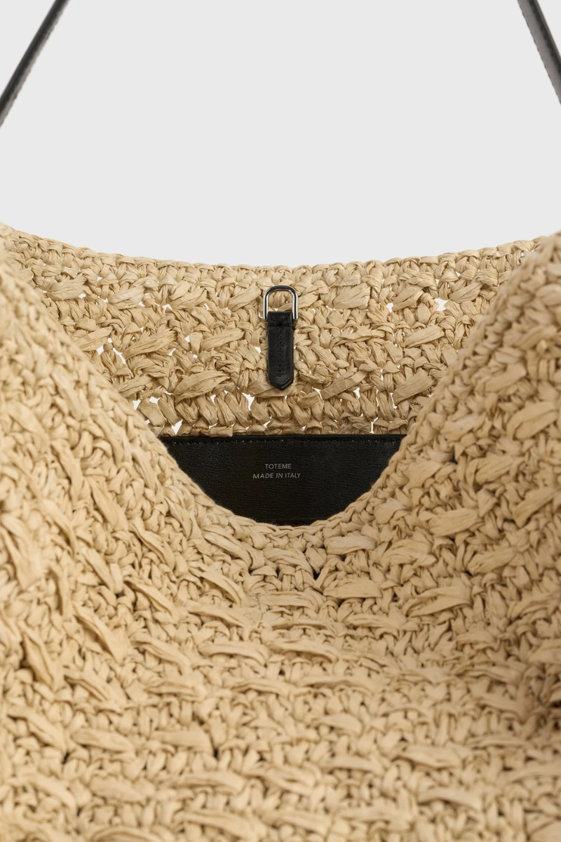 Belted Paper Raffia Tote-TOTEME-Boyds Philadelphia