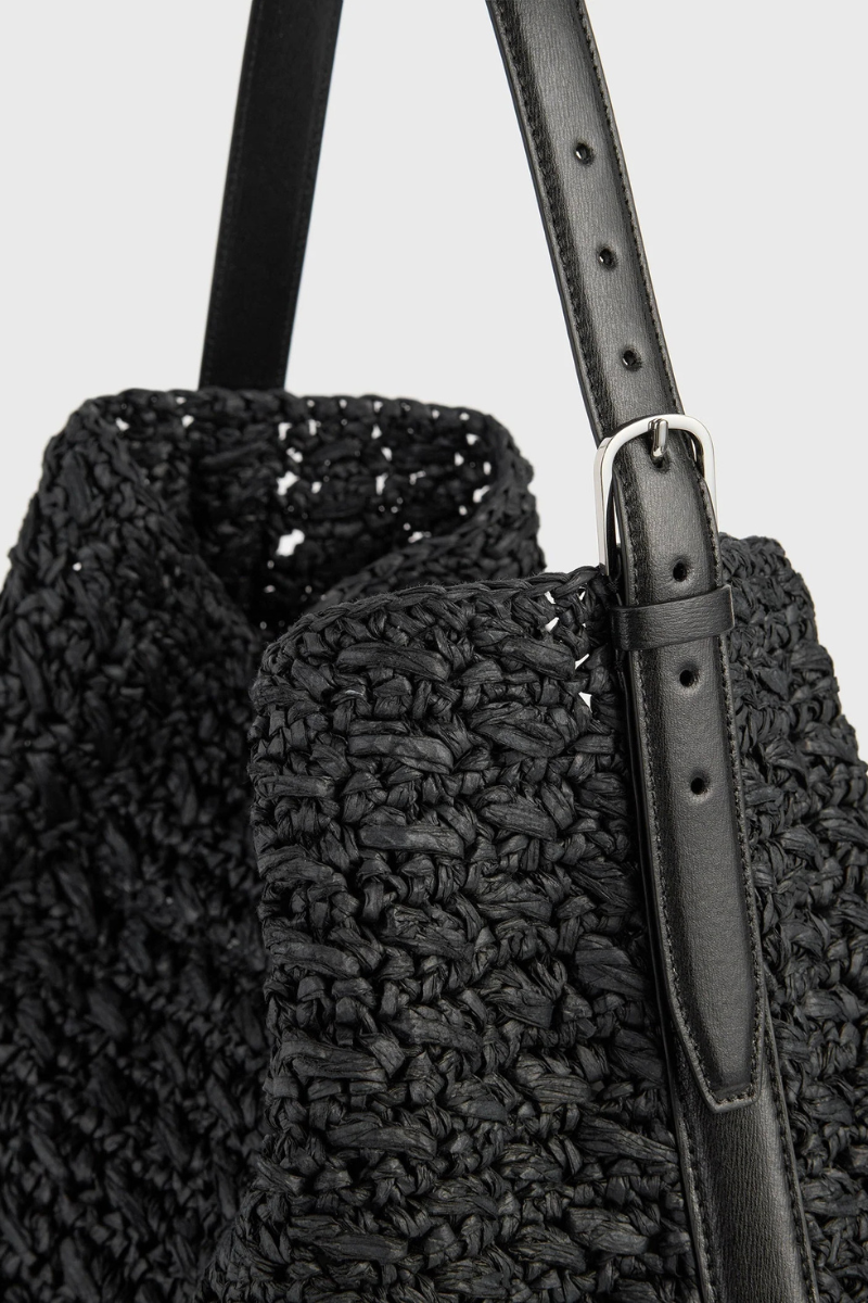 Belted Paper Raffia Tote-TOTEME-Boyds Philadelphia