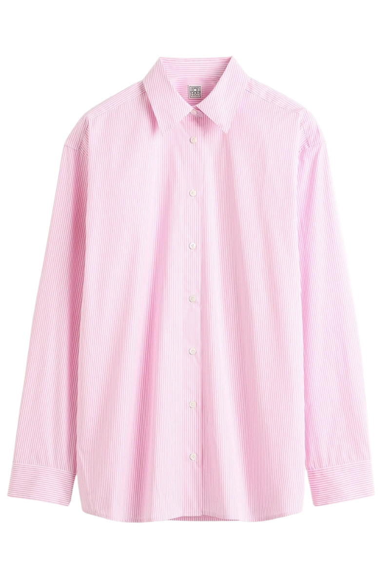 Classic Tumbled Striped Shirt-TOTEME-Boyds Philadelphia