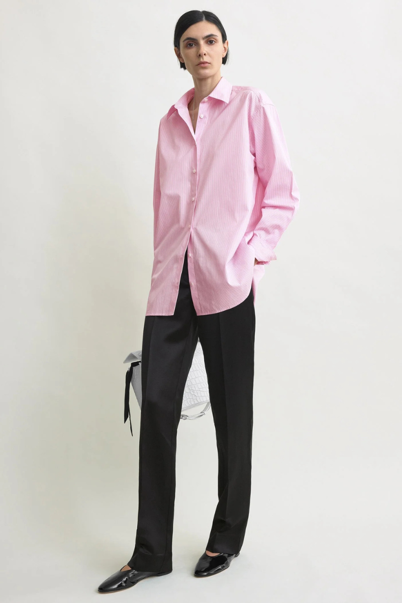 Classic Tumbled Striped Shirt-TOTEME-Boyds Philadelphia