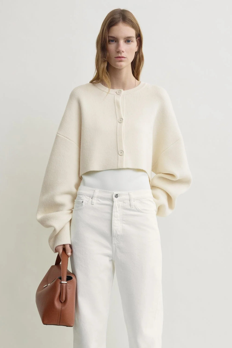 Cropped Oversized Cardigan-TOTEME-Boyds Philadelphia