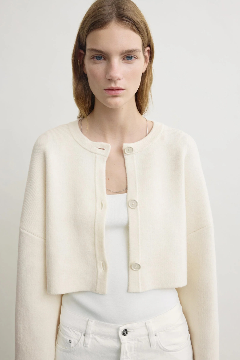 Cropped Oversized Cardigan-TOTEME-Boyds Philadelphia