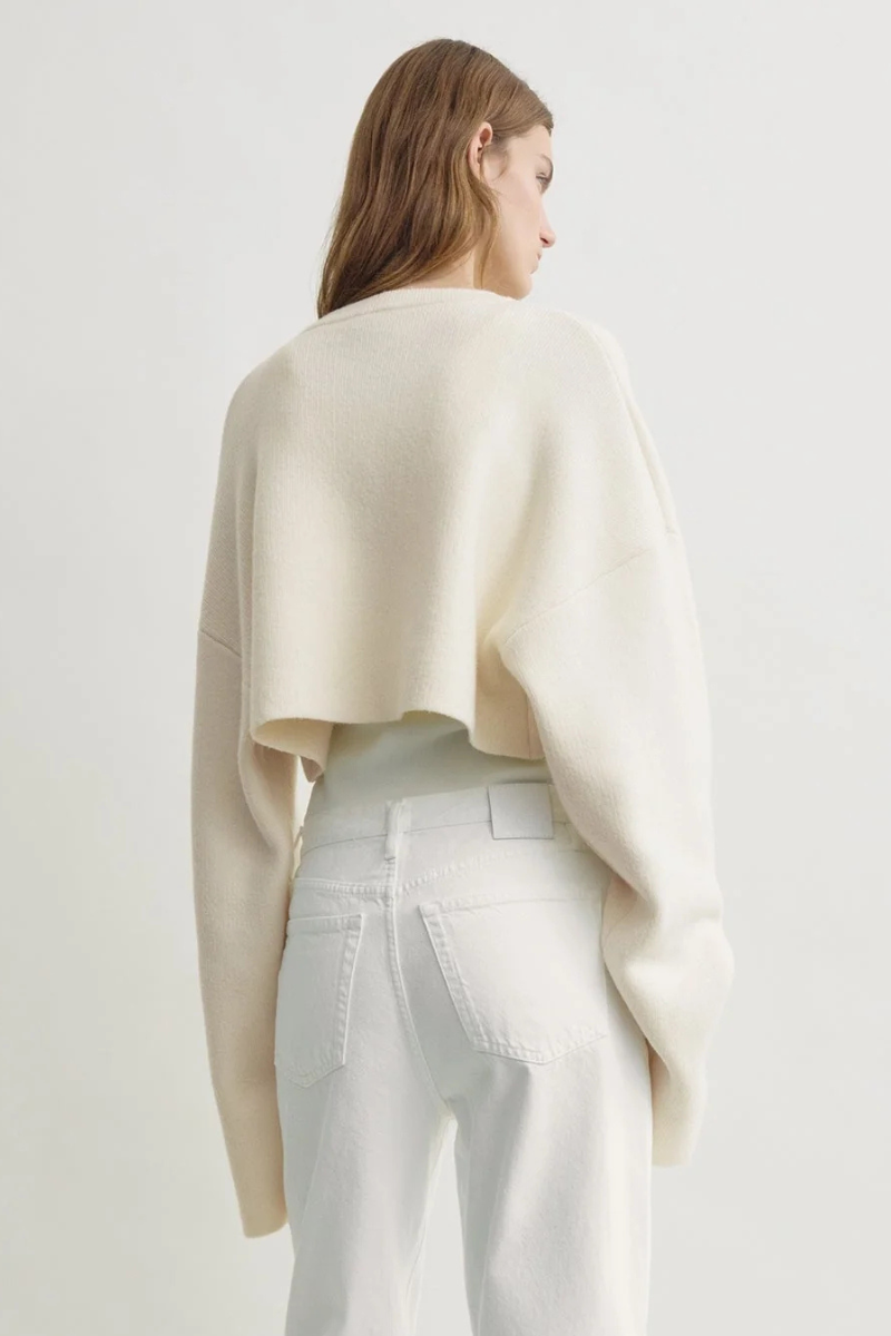 Cropped Oversized Cardigan-TOTEME-Boyds Philadelphia