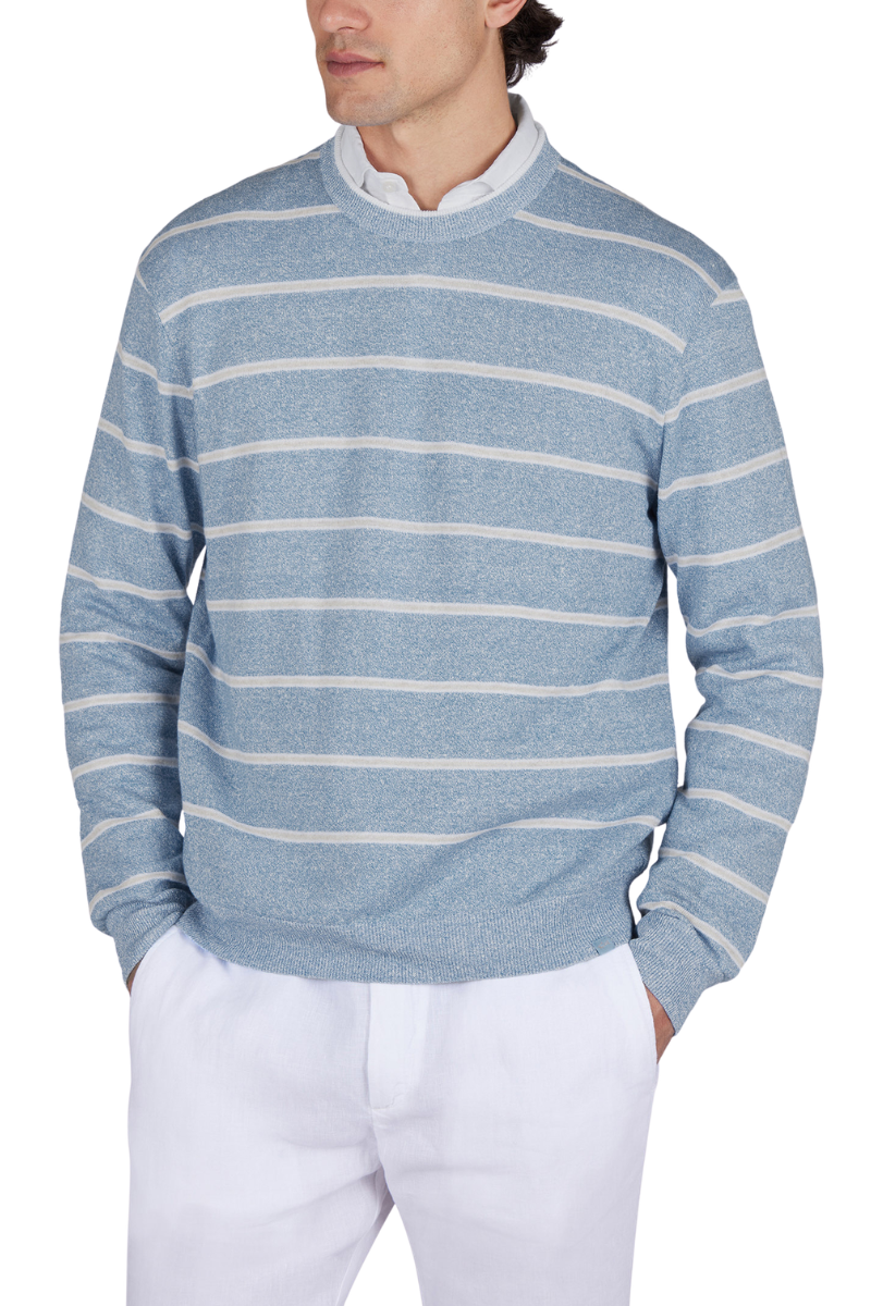 Striped Crewneck Sweater-Paul & Shark-Boyds Philadelphia