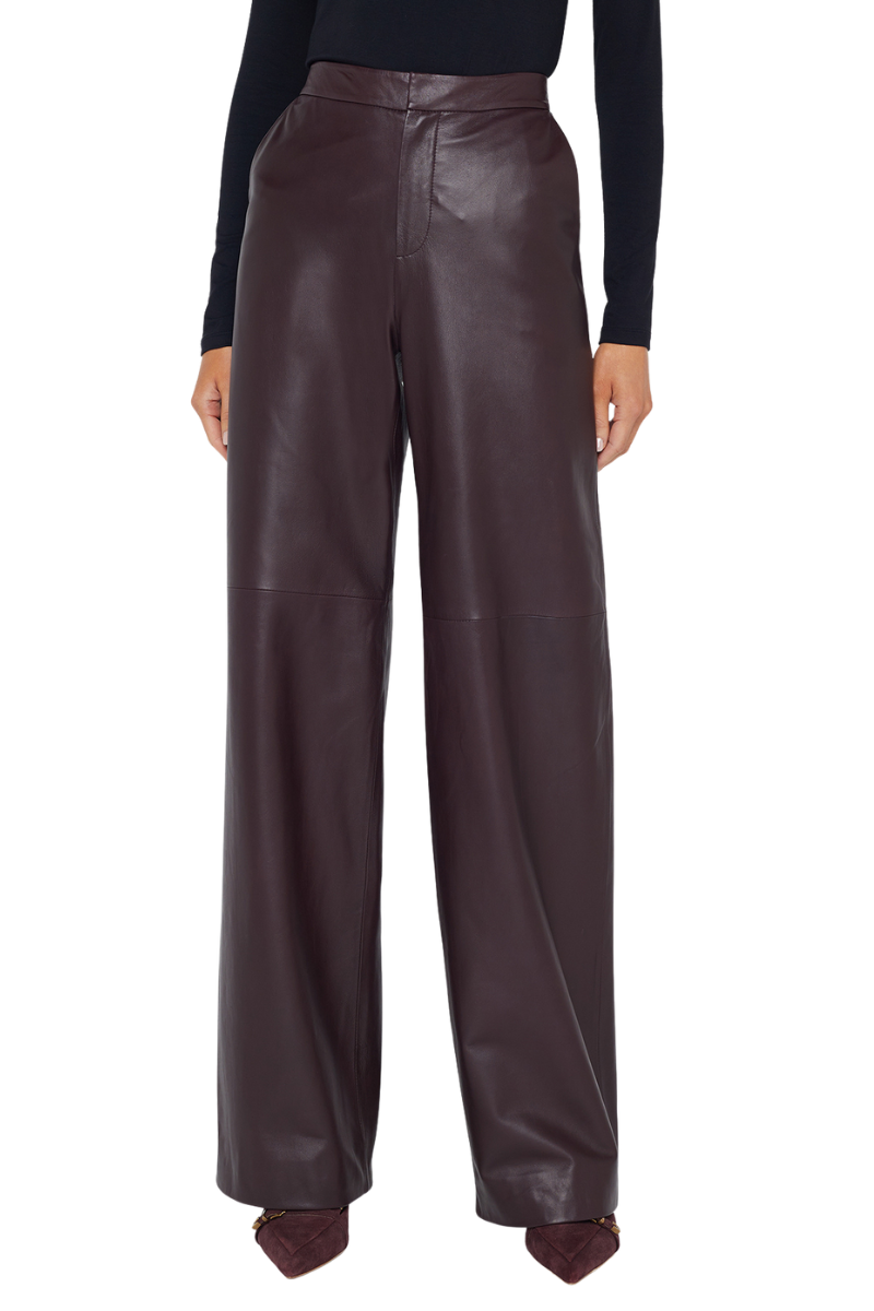 Livvy Leather Trouser-L'AGENCE-Boyds Philadelphia