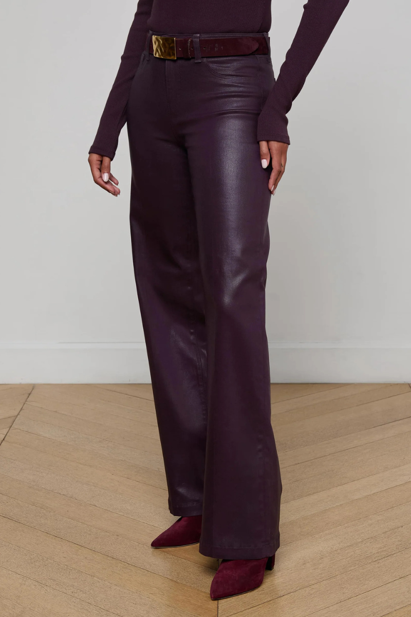 Scottie Coated Wide-Leg Jean-L'AGENCE-Boyds Philadelphia