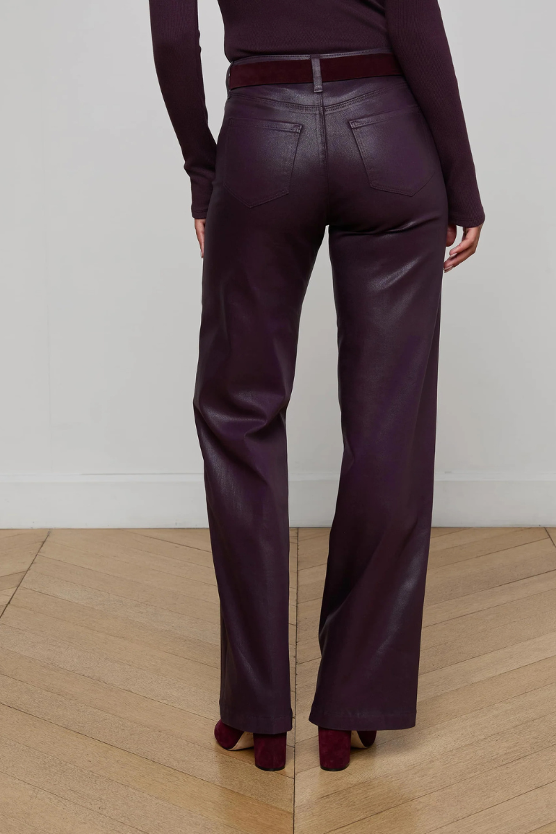 Scottie Coated Wide-Leg Jean-L'AGENCE-Boyds Philadelphia