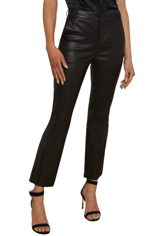 Ketra Leather Bootcut Trouser-L'AGENCE-Boyds Philadelphia