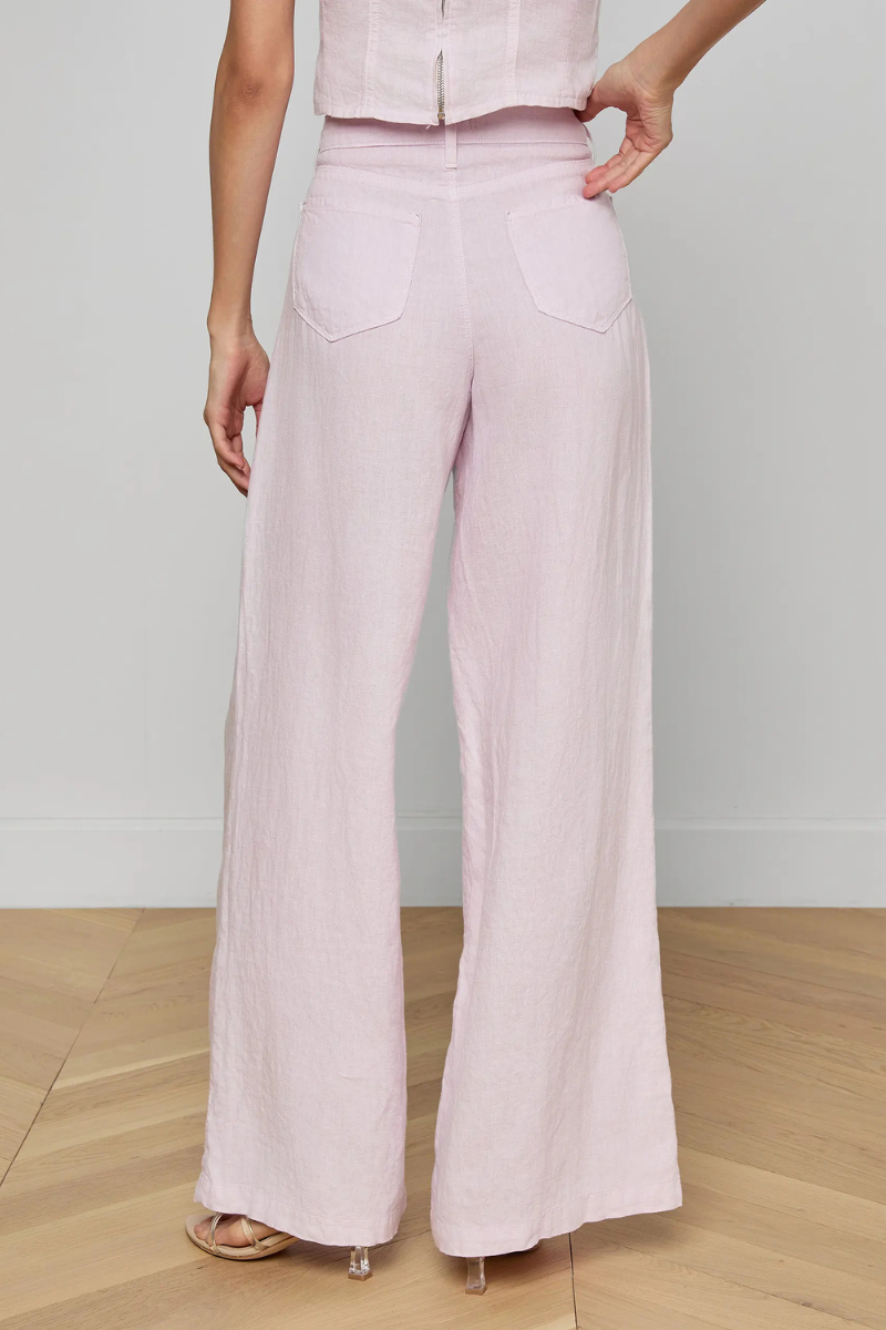 Amara Linen Wide-Leg Pant-L'AGENCE-Boyds Philadelphia