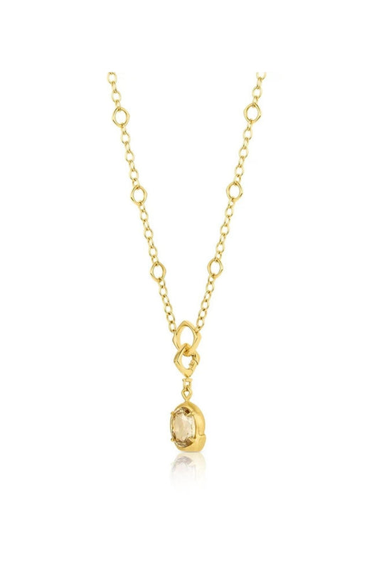 Yellow Zircon Ouroboros Amulet-12th HOUSE-Boyds Philadelphia