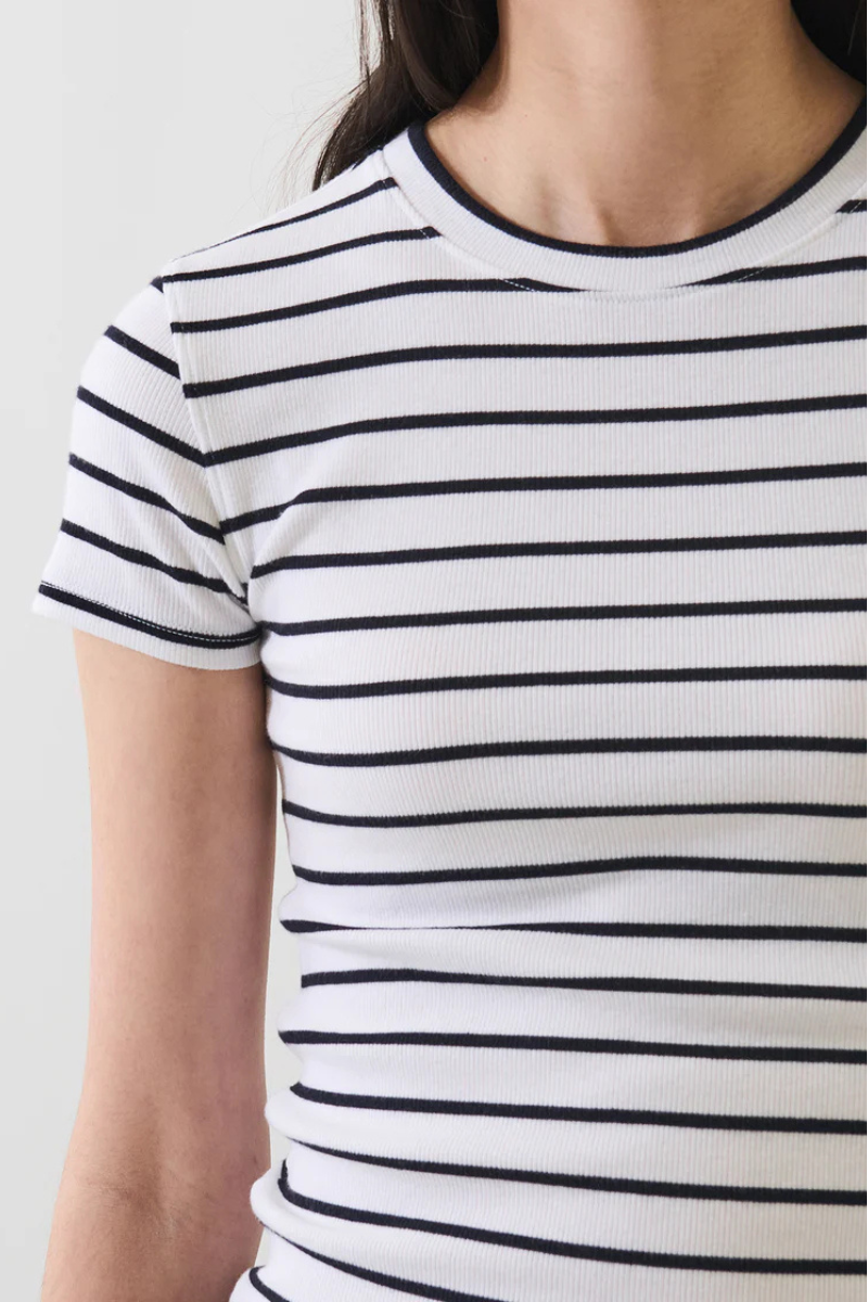 Striped Ribbed Baby T-Shirt-Patrick Assaraf-Boyds Philadelphia