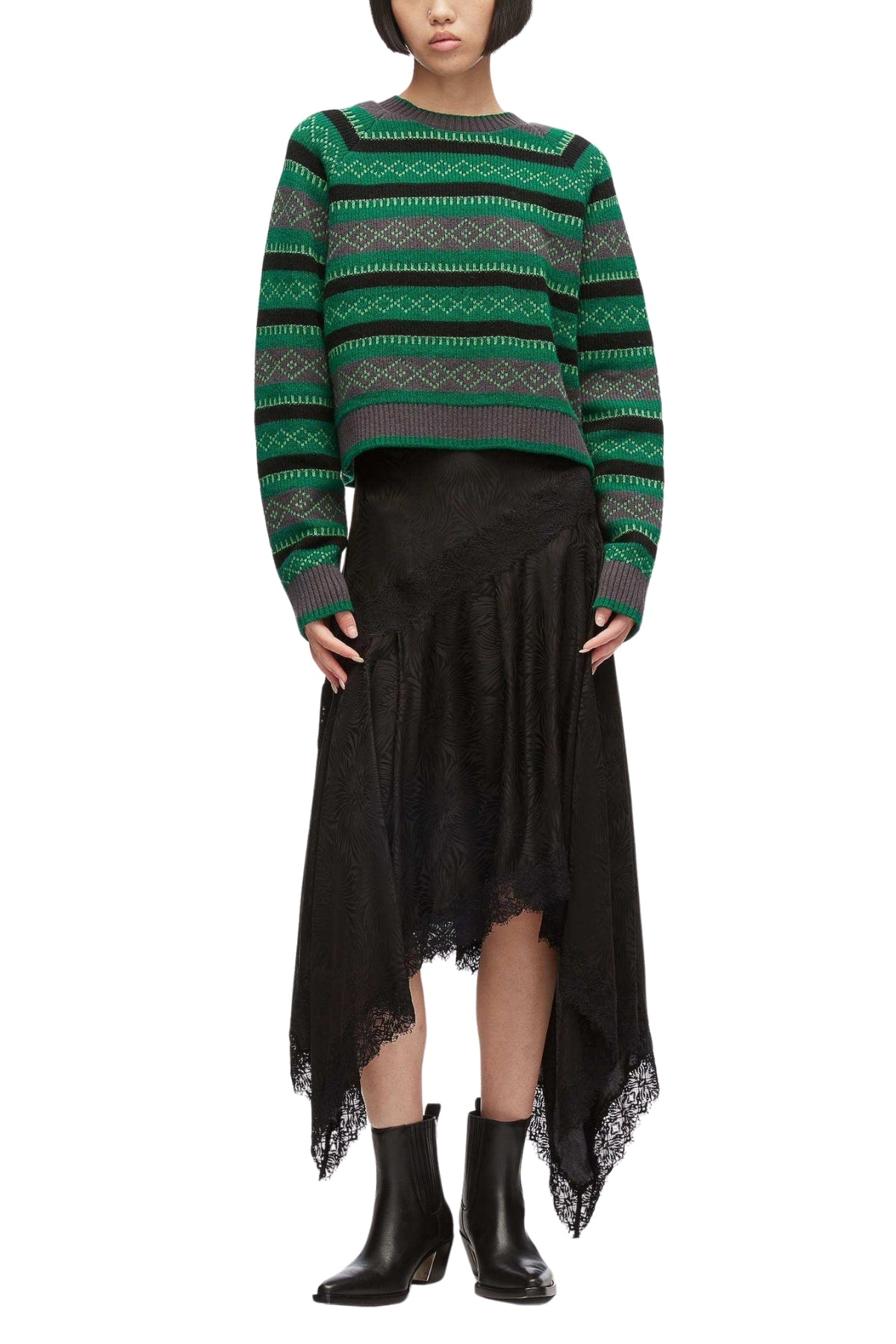 Wool Fair Isle Crewneck Pullover-3.1 Phillip Lim-Boyds Philadelphia
