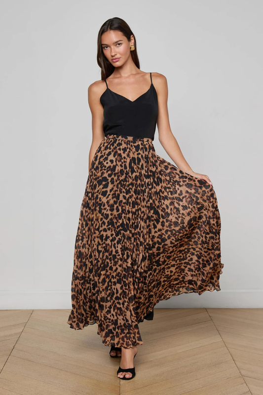 Torin Pleated Maxi Skirt-L'AGENCE-Boyds Philadelphia