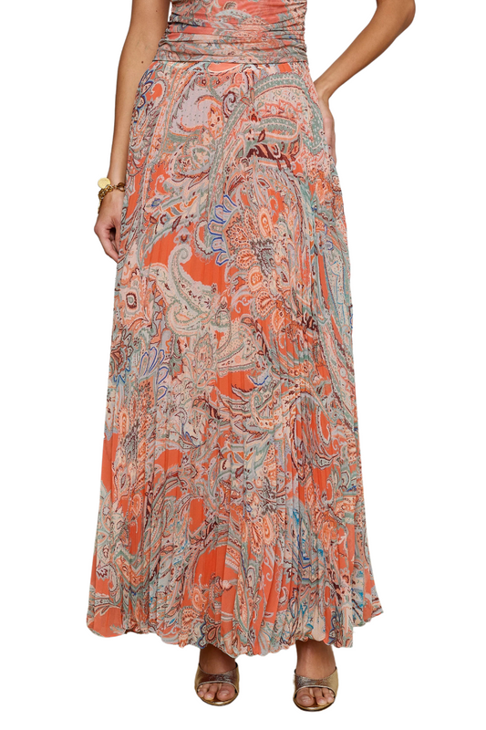 Torin Pleated Maxi Skirt-L'AGENCE-Boyds Philadelphia
