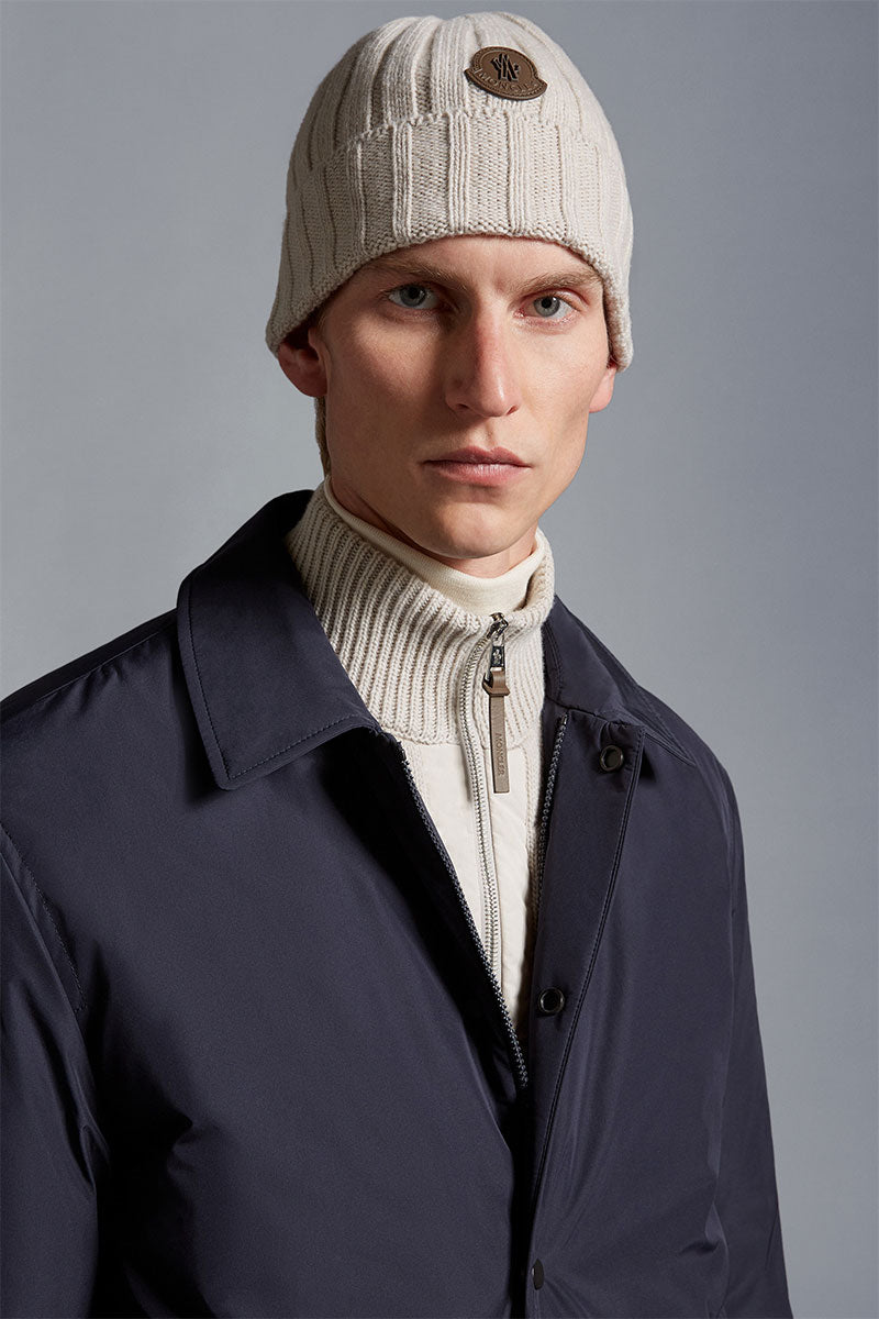 Logo Wool Beanie-Moncler-Boyds Philadelphia