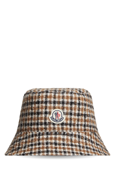 【美品】モンクレール　24SS BUCKET HAT バケハ　総柄　リバーシブル Reversible Bucket Hat by Moncler