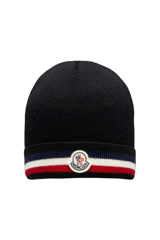 Tricolor Wool Beanie-Moncler-Boyds Philadelphia