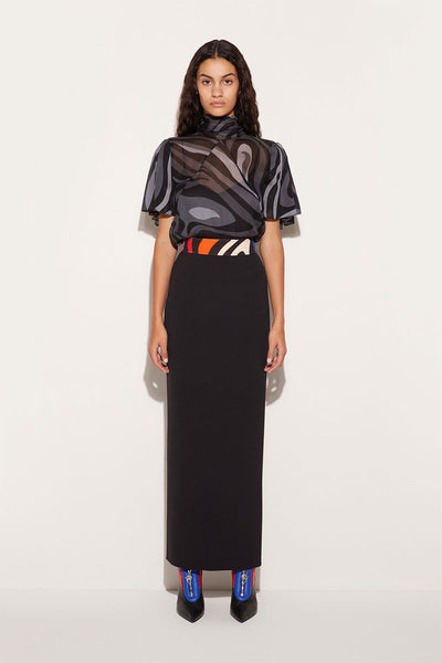 Marmo-Print Long Skirt-PUCCI-Boyds Philadelphia