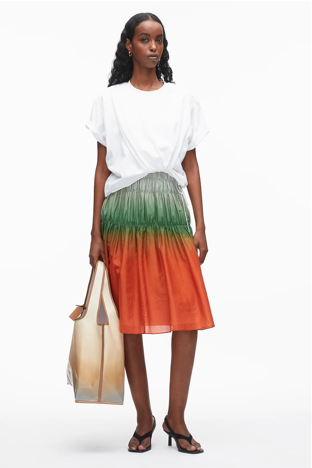 Ombré Voile T-Shirt Combo Dress