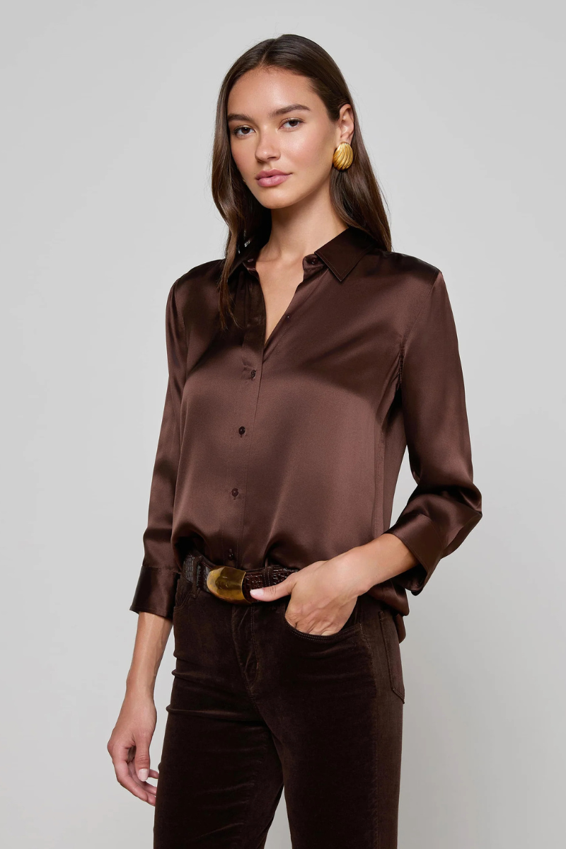 Dani Silk Blouse-L'AGENCE-Boyds Philadelphia