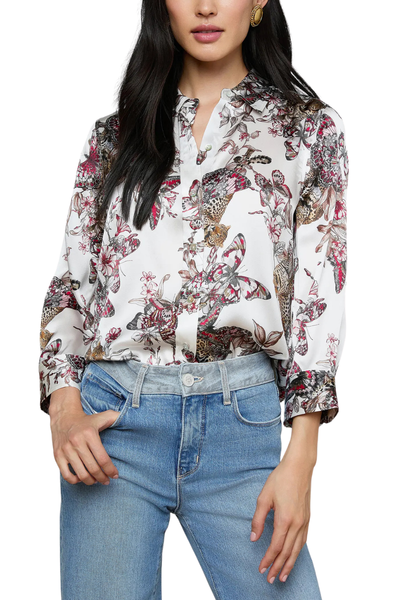 Dani Silk Blouse-L'AGENCE-Boyds Philadelphia