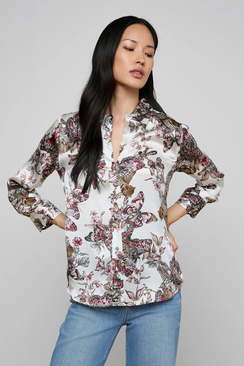 Dani Silk Blouse-L'AGENCE-Boyds Philadelphia
