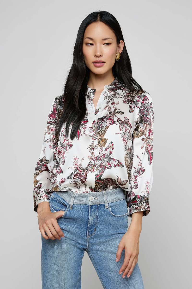 Dani Silk Blouse-L'AGENCE-Boyds Philadelphia