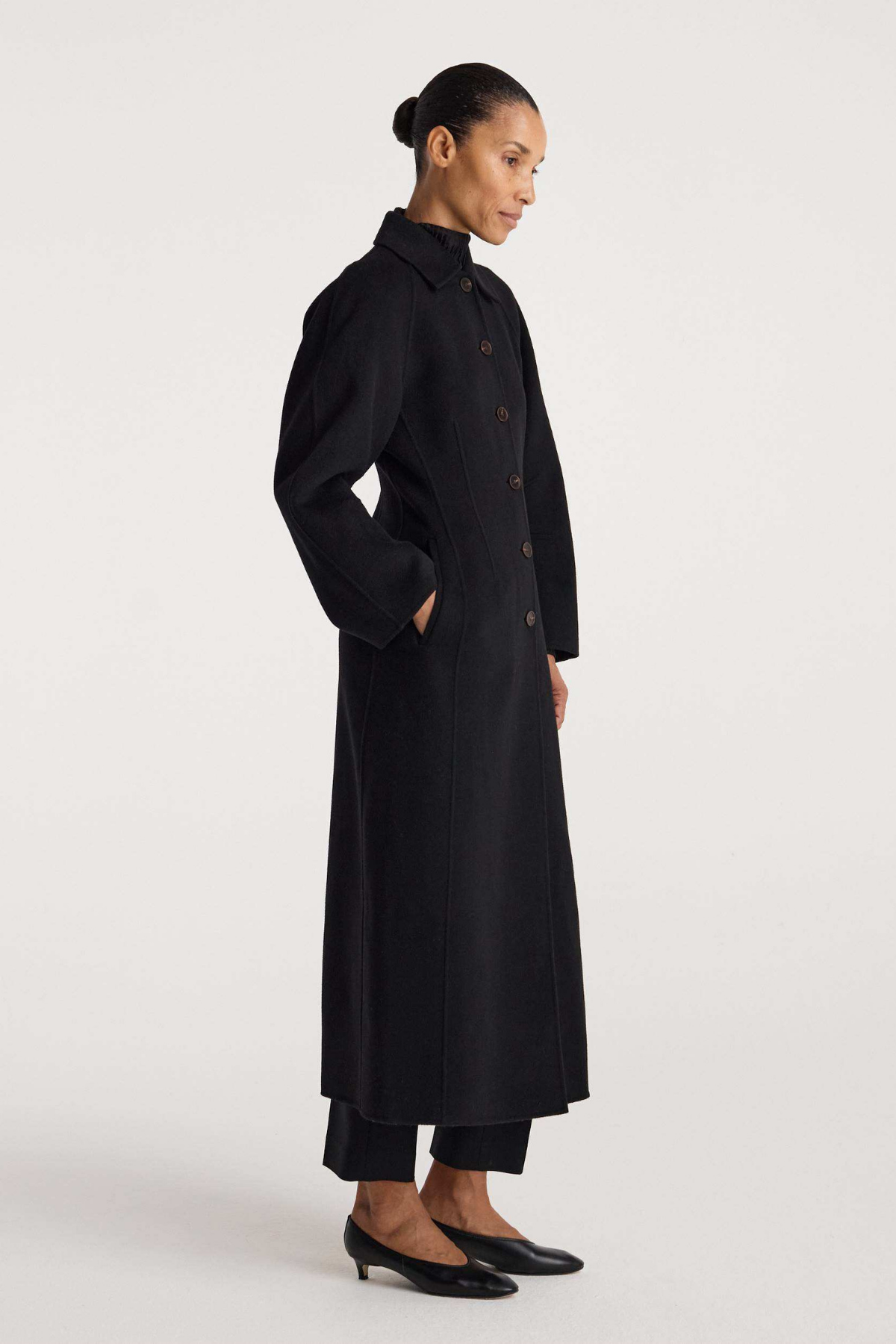 Double-Faced Elongated Sculptural Coat-Róhe-Boyds Philadelphia