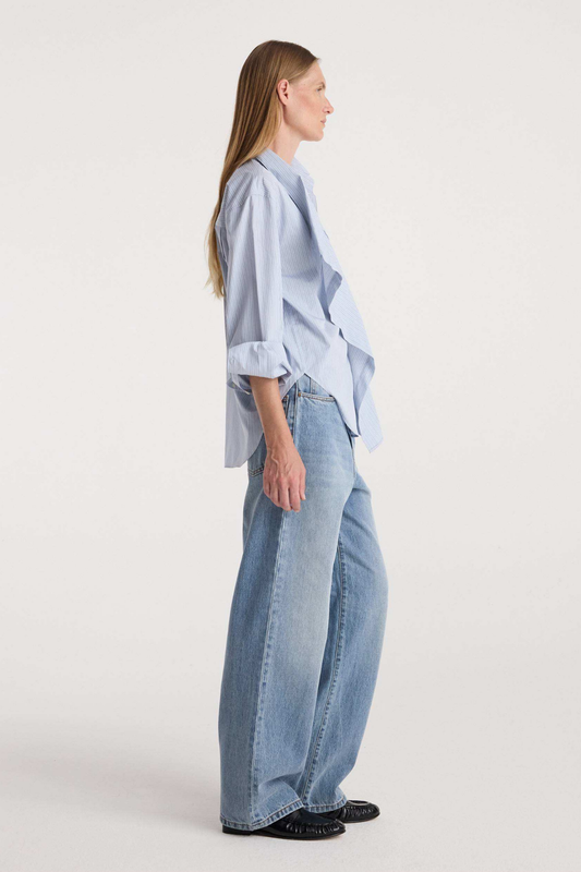 Draped Collar Shirt