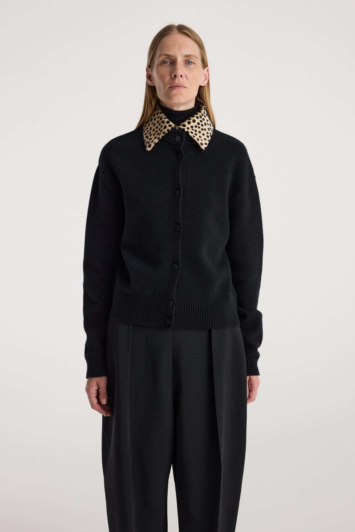 Cheetah Collar Cardigan