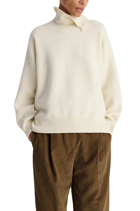 Turtleneck with Raw Details