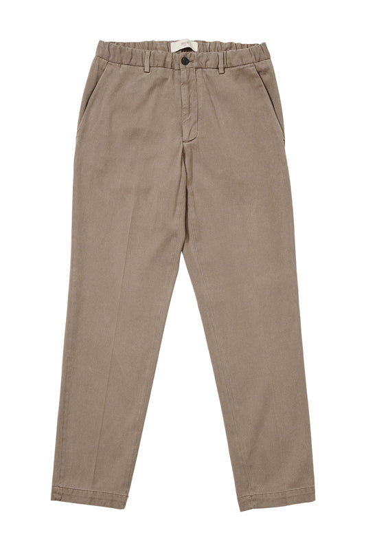 Cotton Blend Pant with Elastic Waistband