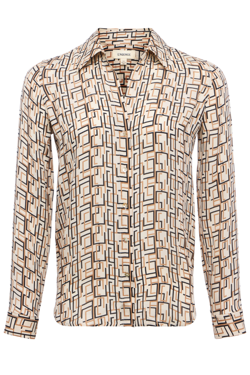 Nina Silk Blouse-L'AGENCE-Boyds Philadelphia