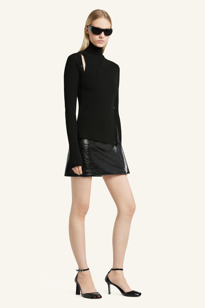 Oblique Buttoned Sweater-Courrèges-Boyds Philadelphia