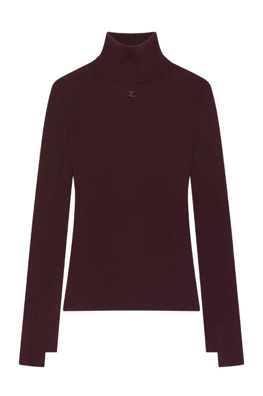 Interlock Mockneck Sweater-Courrèges-Boyds Philadelphia