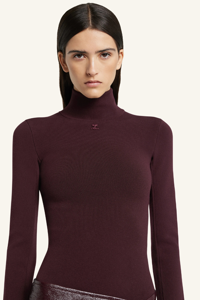 Interlock Mockneck Sweater-Courrèges-Boyds Philadelphia