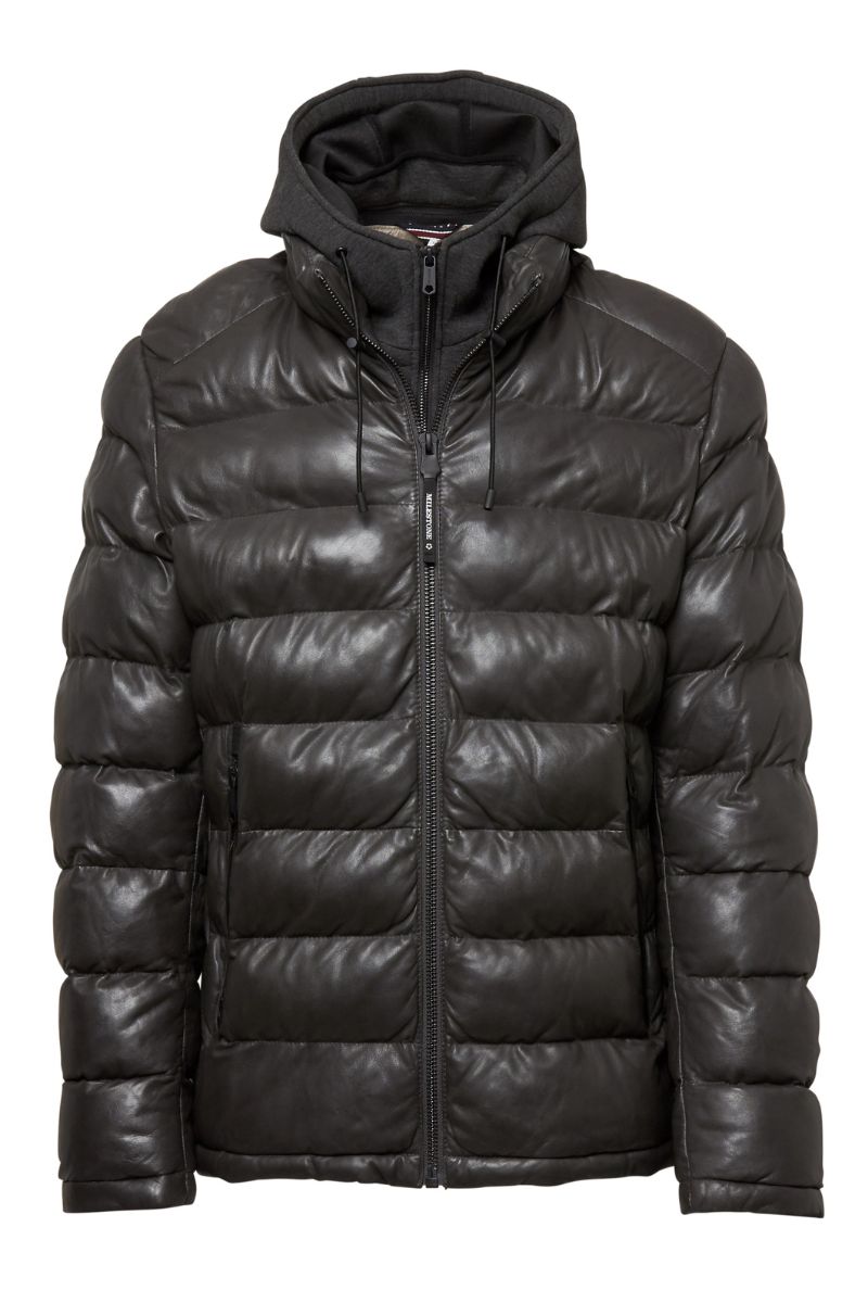 Callisto Leather Bomber Jacket-MILESTONE-Boyds Philadelphia