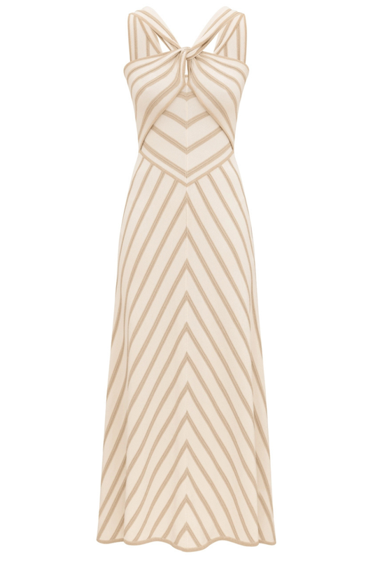 Luna Metallic Halter Dress-ZIMMERMANN-Boyds Philadelphia