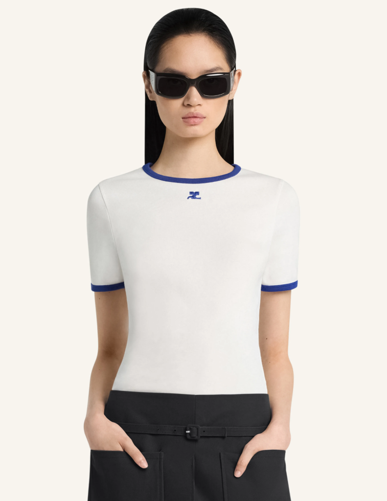 Courreges Signature Contrast T-shirt-Courrèges-Boyds Philadelphia
