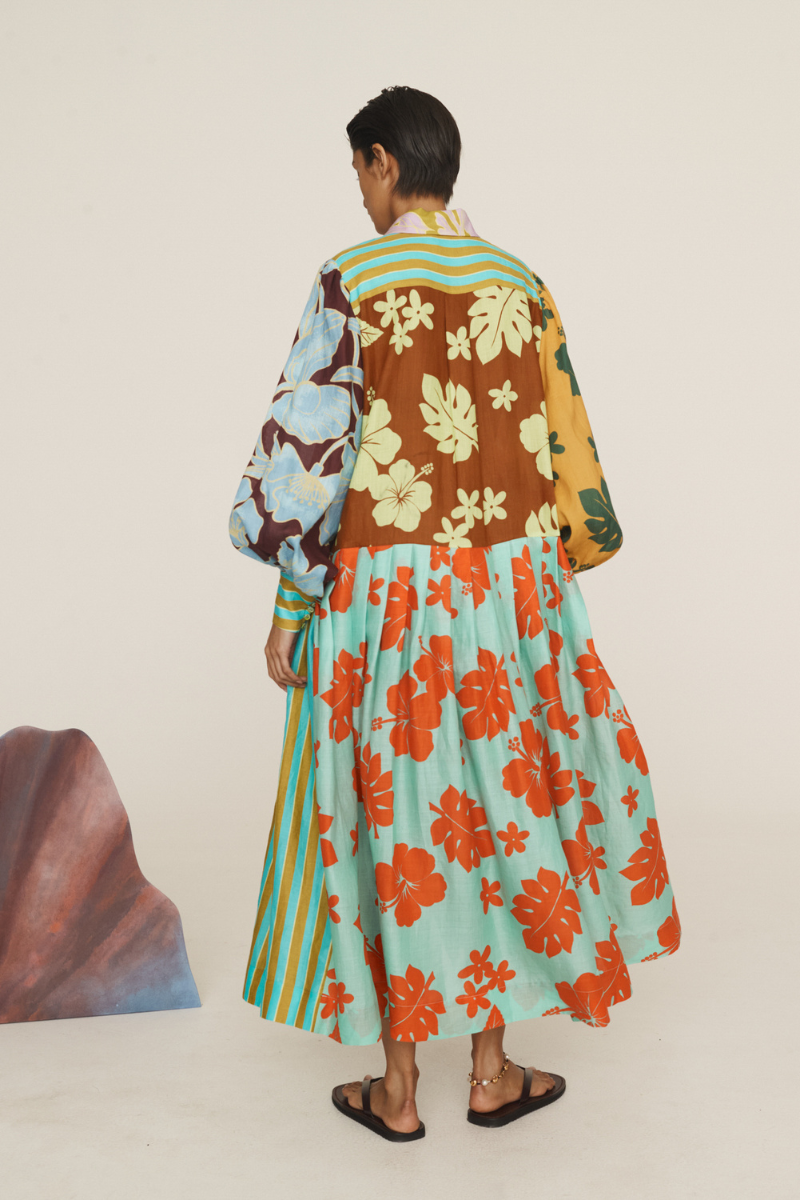 Poppy Spliced Shirtdress-ALEMAIS-Boyds Philadelphia