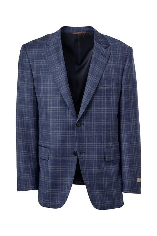 Straight Plaid Sport Jacket-Canali-Boyds Philadelphia