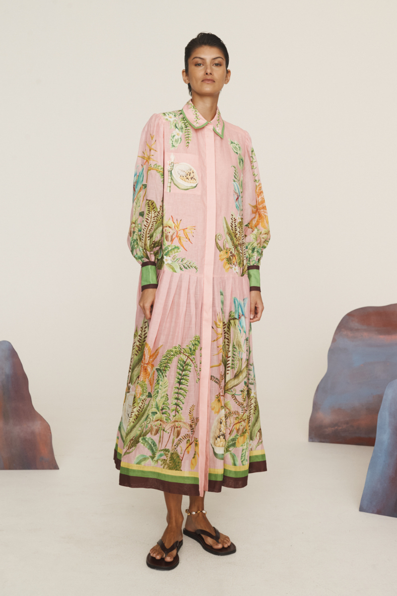 Papaya Shirtdress-ALEMAIS-Boyds Philadelphia