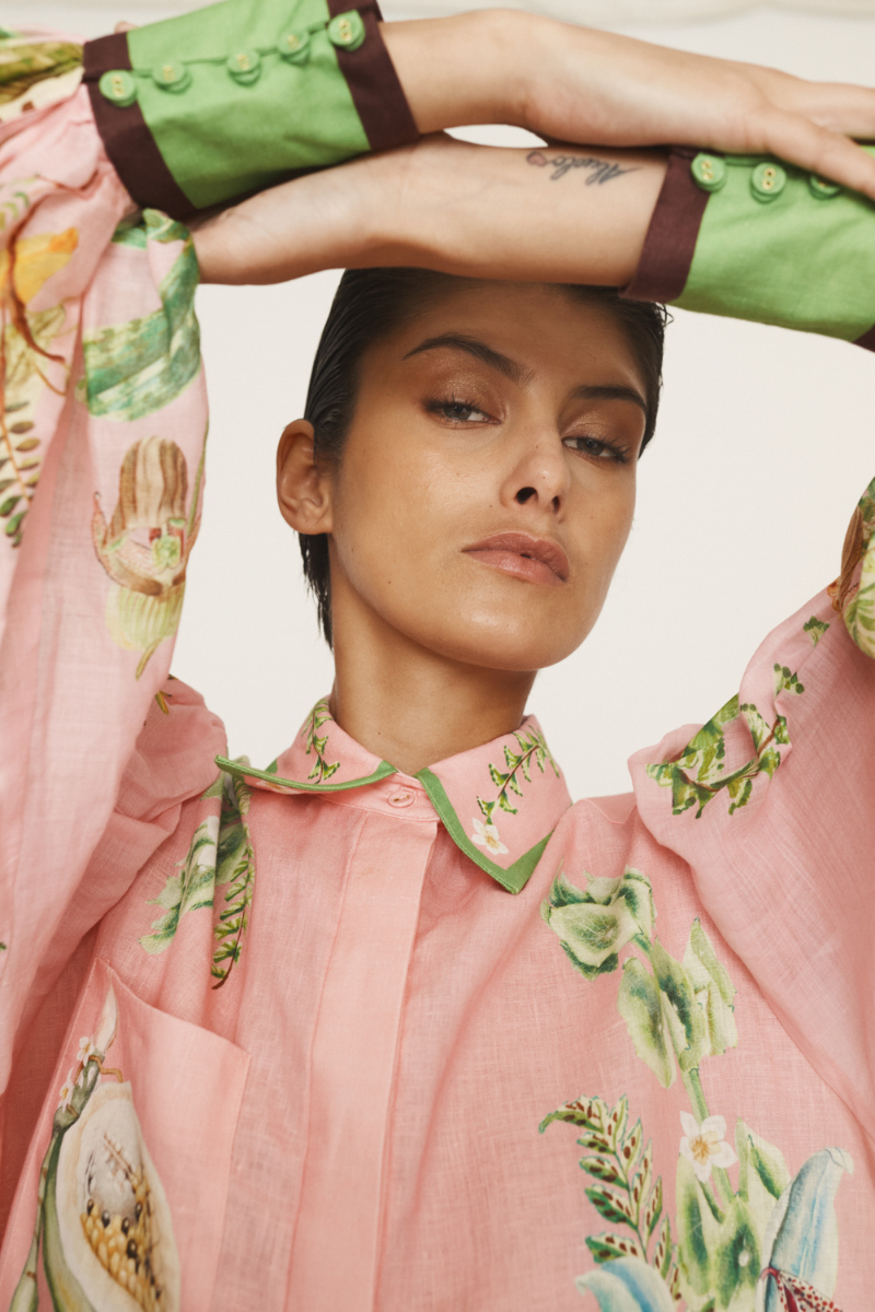 Papaya Shirtdress-ALEMAIS-Boyds Philadelphia