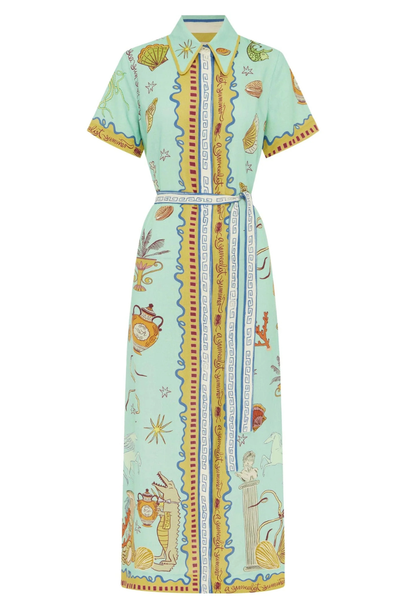 Surrealist Summer Shirtdress-ALEMAIS-Boyds Philadelphia