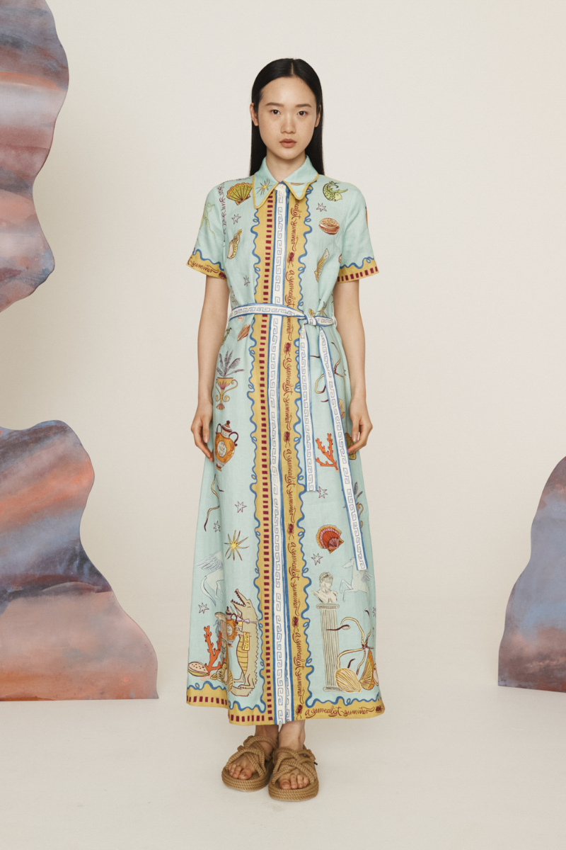 Surrealist Summer Shirtdress-ALEMAIS-Boyds Philadelphia