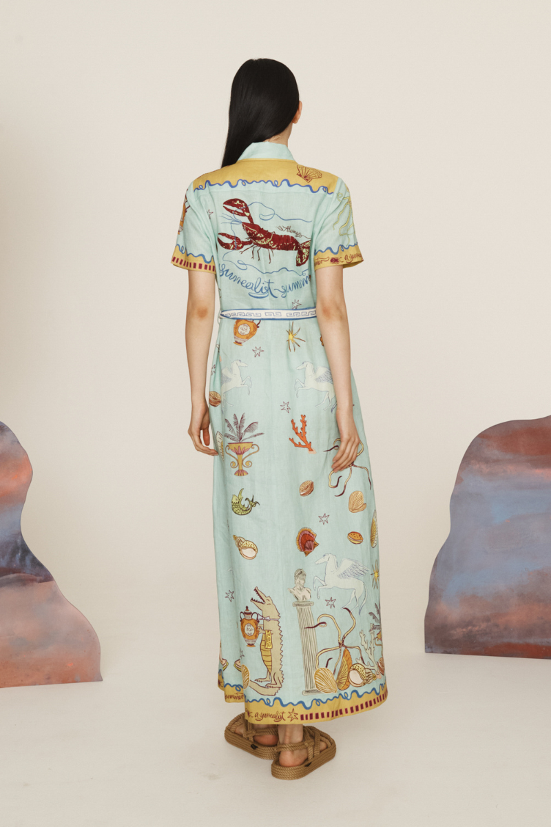 Surrealist Summer Shirtdress-ALEMAIS-Boyds Philadelphia