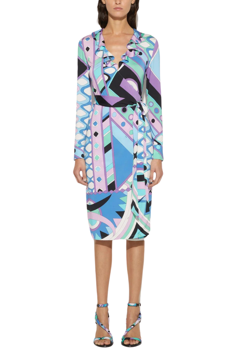 Vivara-Print Wrap Dress-PUCCI-Boyds Philadelphia